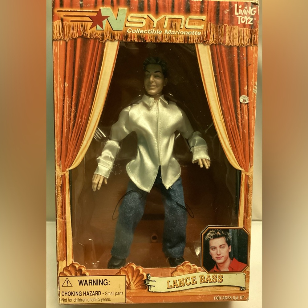 2000 NSYNC Lance Bass Collectible Marionette Doll by Living Toyz